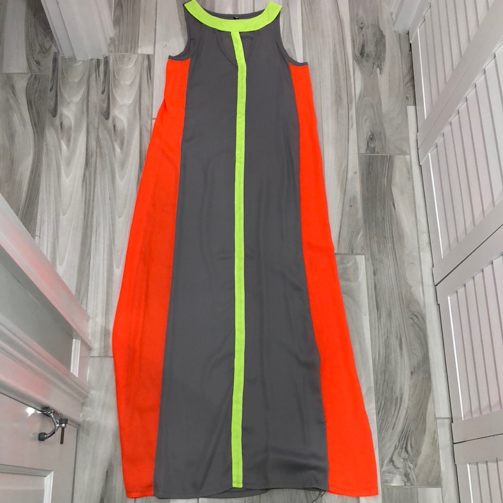 Neon Maxi Coverup Maxi Style Dress